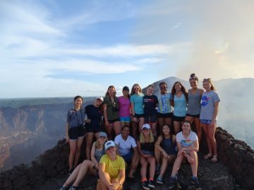 Group photo at masaya volcano