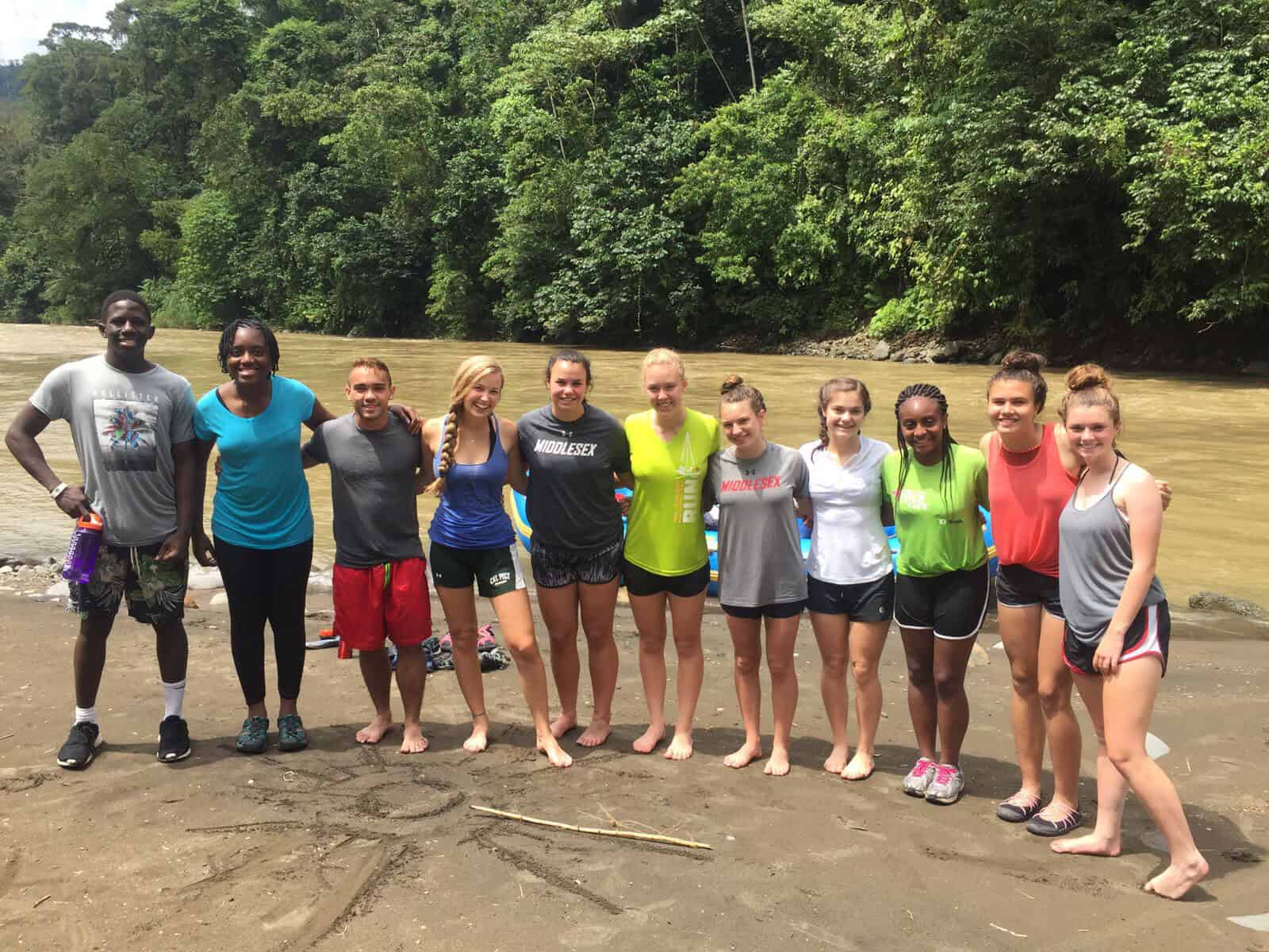 group shot rio pacuare costa rica post rafting adventure